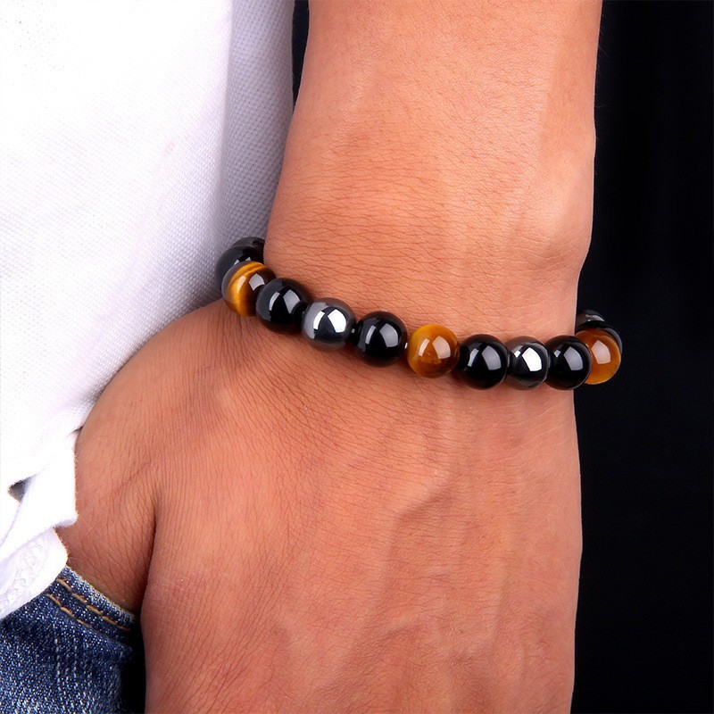 Obsidian Stone Hematite Tiger Eye Bead Bracelets Weight Loss Bracelet Handmade Adjustable Rope Bracelet Slimming Energy Jewelry Beauty & Health Best Selling Product 8d255f28538fbae46aeae7: A-10MM|A-6MM|A-8MM|B-10MM|B-8MM