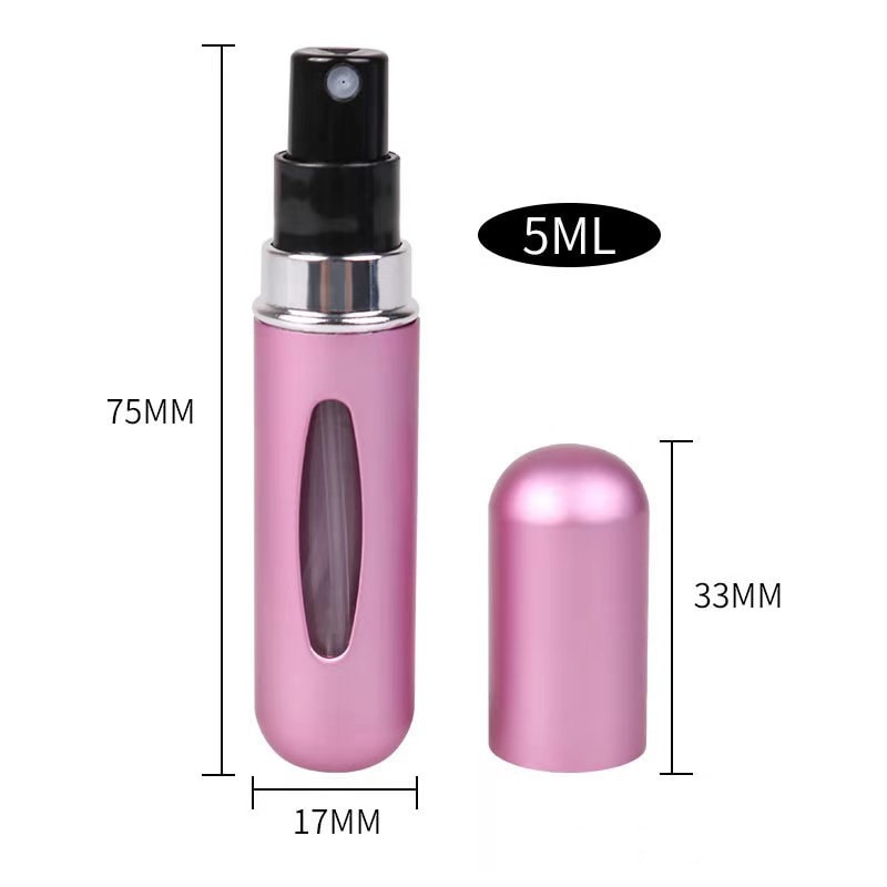 5ml Perfume Refill Bottle Portable Mini Refillable Spray Jar Scent Pump Empty Cosmetic Containers Atomizer for Travel Tool Hot b36d2184563e1bcc514720: 5ml