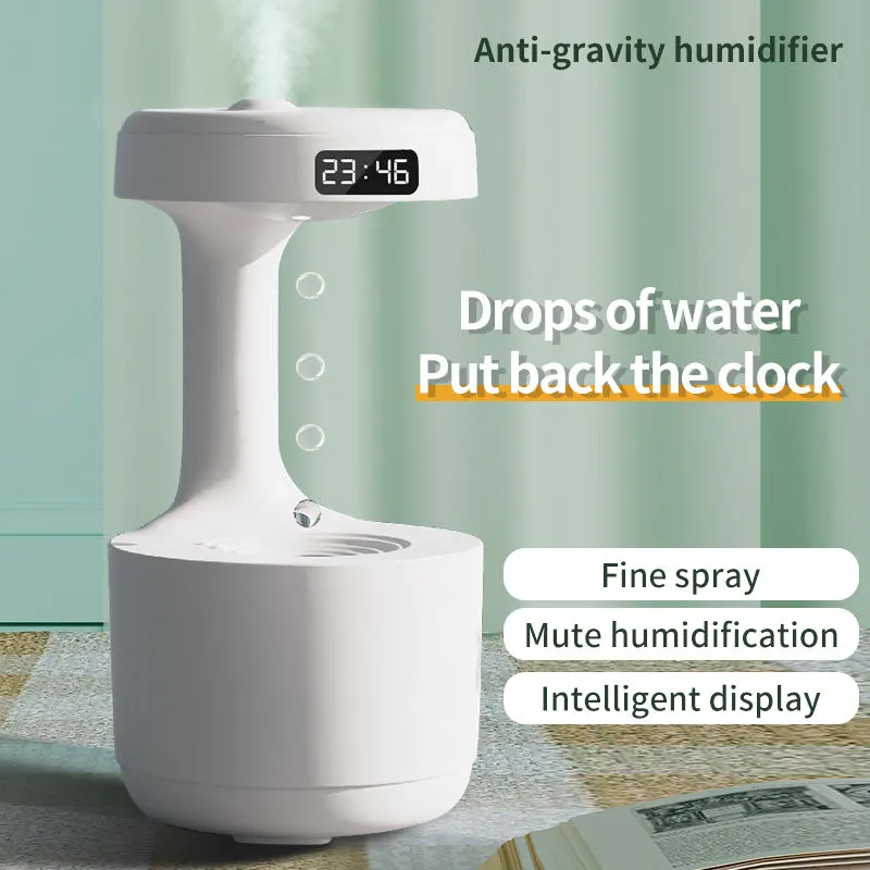Anti-gravity Air Humidifier Mute Countercurrent Humidifier Levitating Water Drops Cool Mist Maker Fogger Relieve Fatigue cb5feb1b7314637725a2e7: Green|white|White Standard|Z645